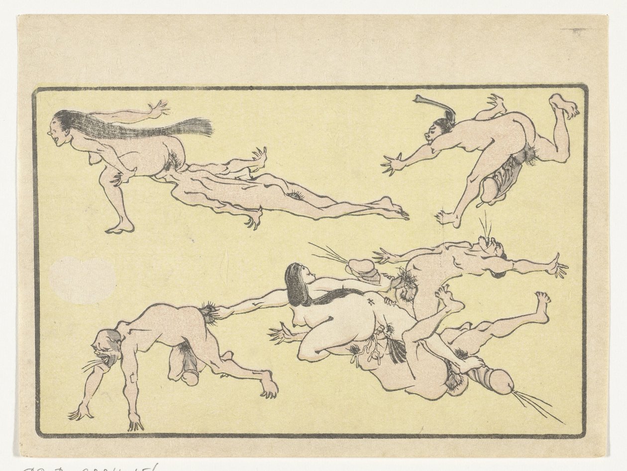 Orgie von Kawanabe Kyosai