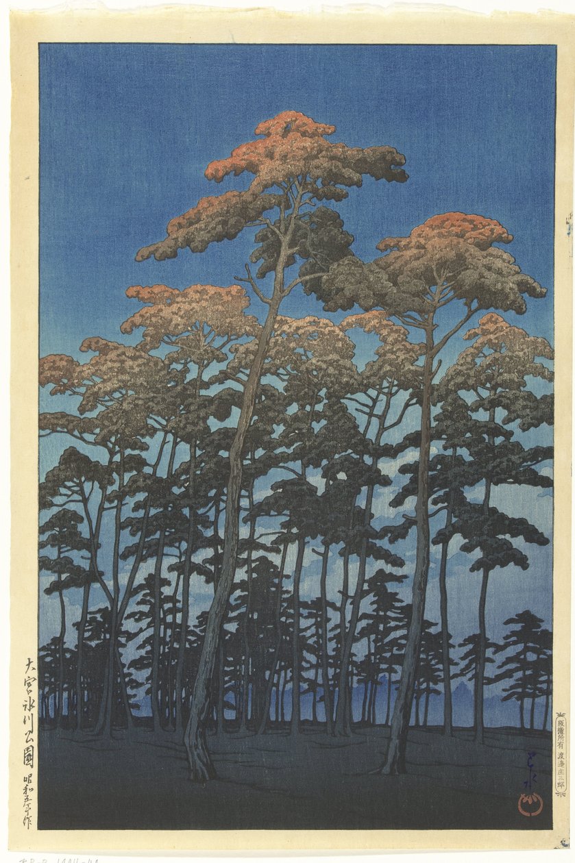 Hikawa-Park in Omiya von Kawase Hasui
