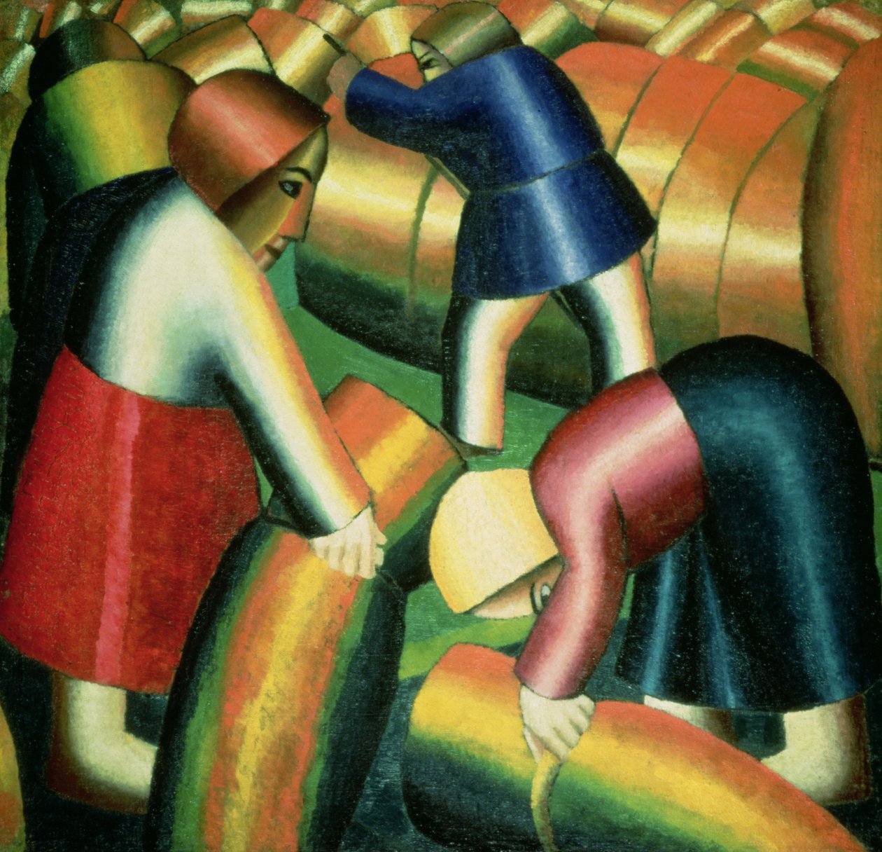 Die Roggenernte, 1912 von Kazimir Severinovich Malevich