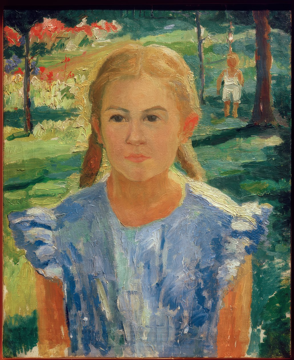 Porträt von Una von Kazimir Severinovich Malevich