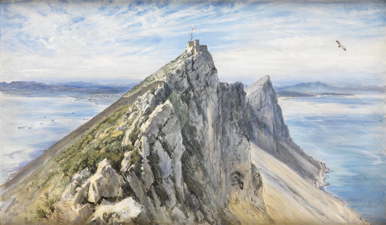 Gibraltar, von der spanischen Küste von Keeley Halswelle