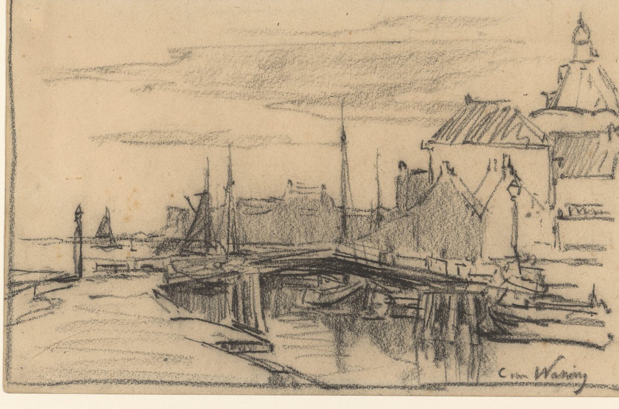 Hafen von Enkhuizen von Kees van Waning