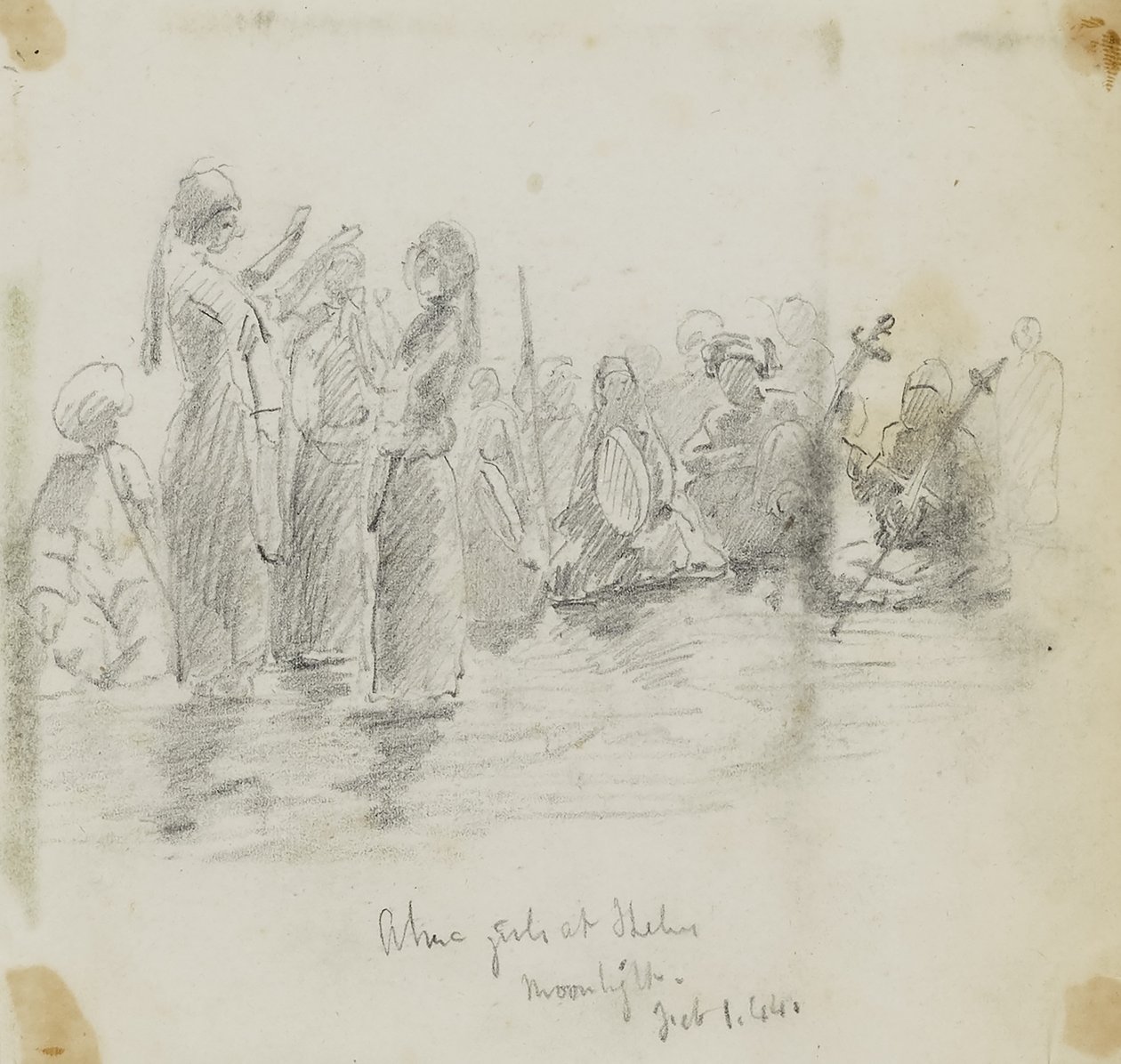 Mädchen in Theben--Mondlicht von Kellogg, Miner Kilbourne