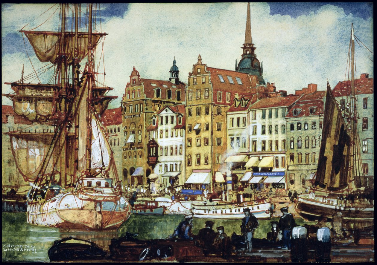 Ansicht von Stockholm, ca. 1920er Jahre von Kenneth Shoesmith