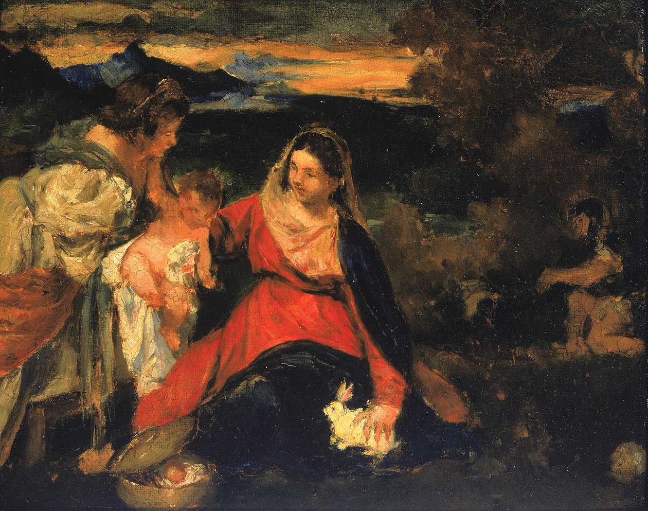 Nach Tizians "Madonna des Kaninchens" von Kenyon Cox