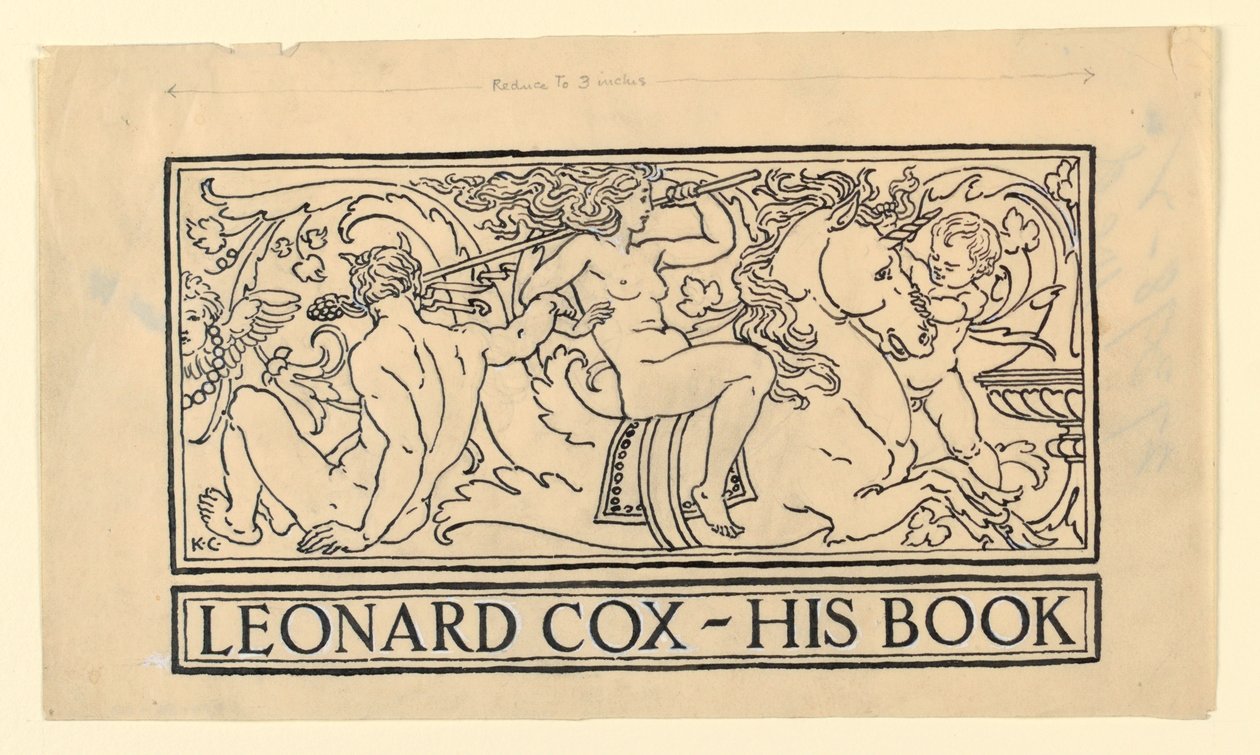 Exlibris für Leonard Cox von Kenyon Cox