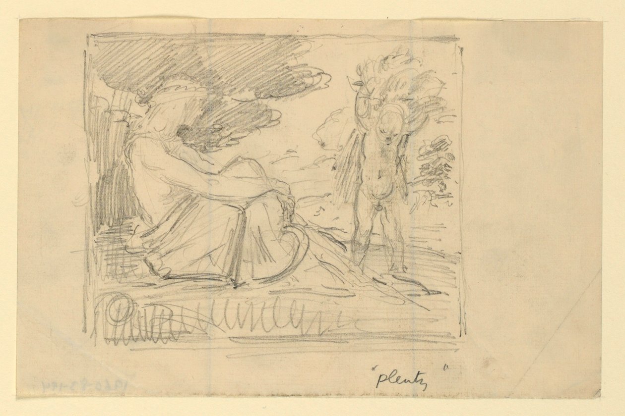 Studie für "Fülle" von Kenyon Cox