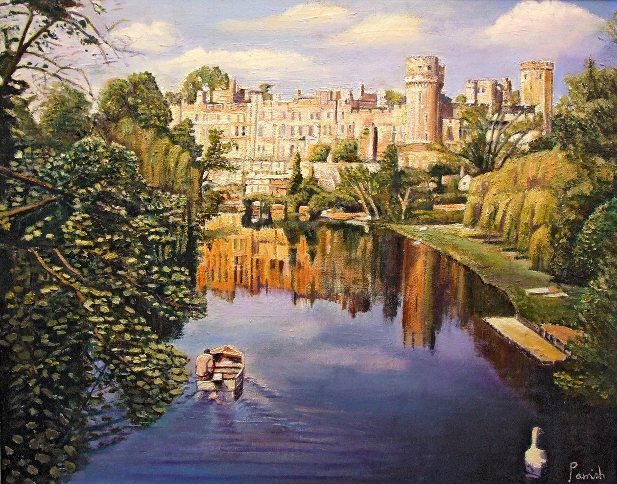 Warwick Castle, 2008 von Kevin Guild of Railway Artist Parrish