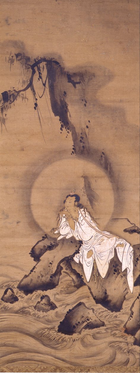 Kannon (Avalokitesvara) in weißen Gewändern von Kichizan Mincho