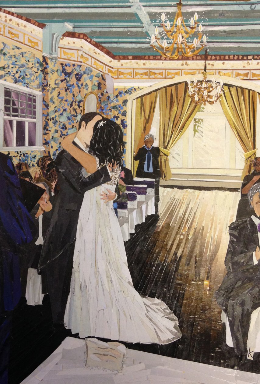 Hochzeitstag von Kirstie Adamson