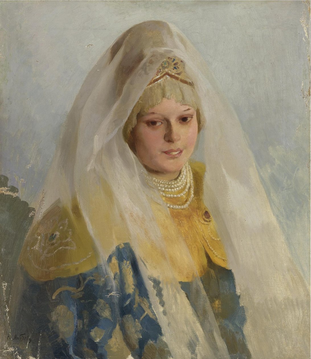 Frau eines Bojaren von Klavdiy Vasilievich Lebedev