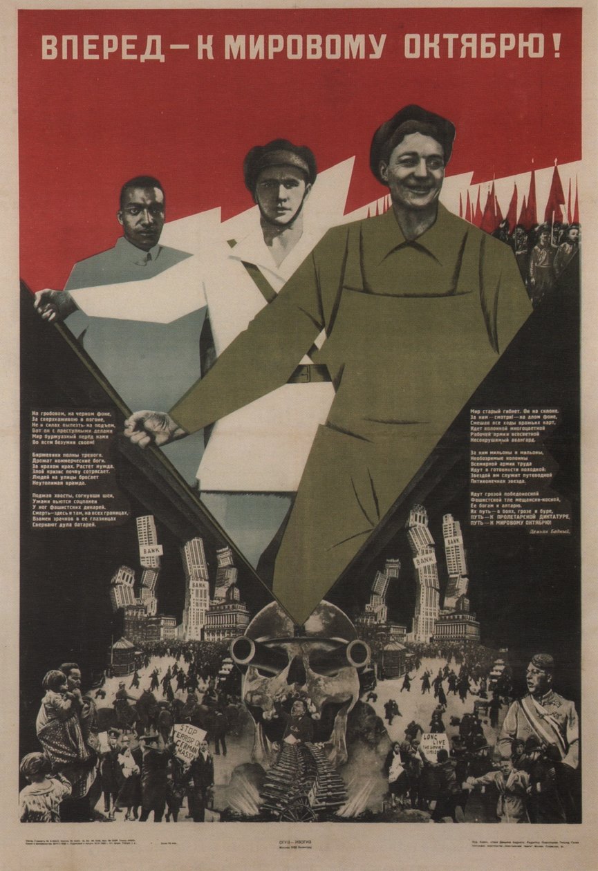 Vorwärts Welt Oktober!, 1933 von Klinch
