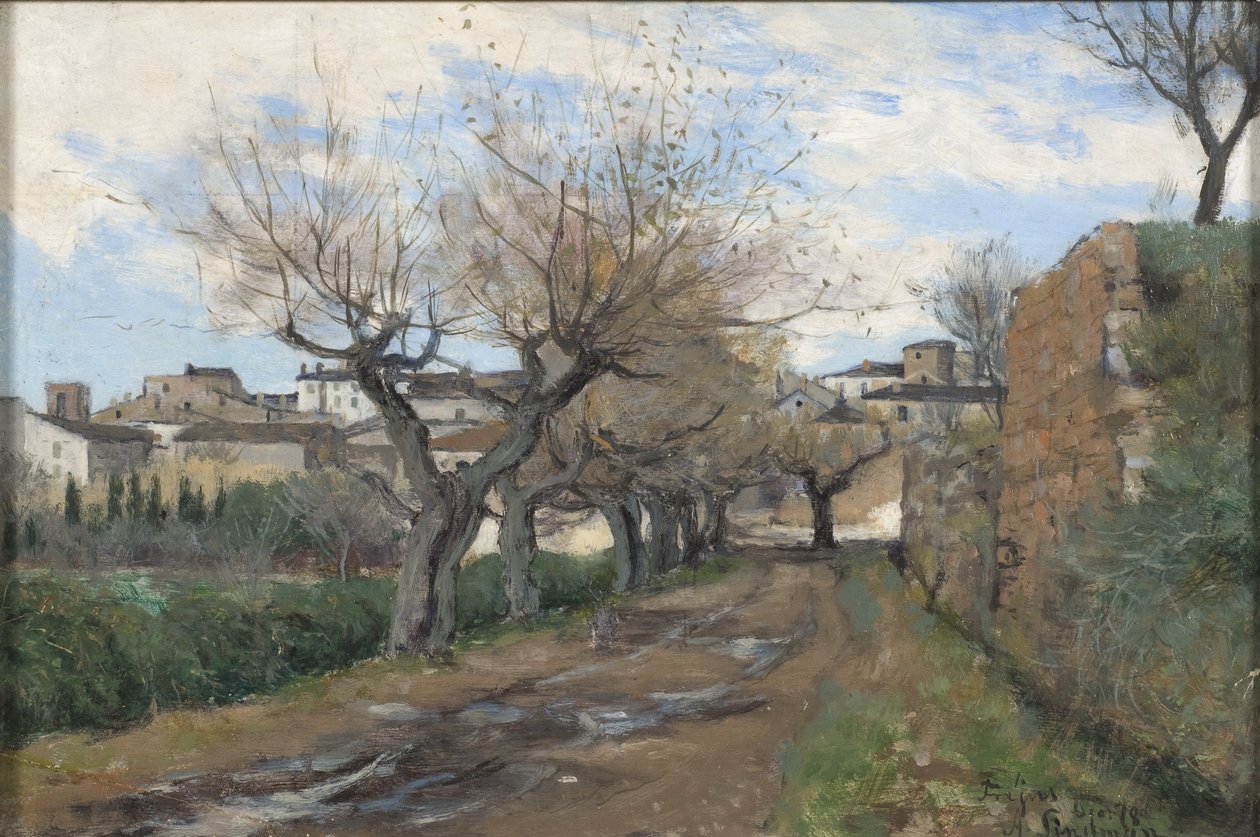 Eine Straße in Fréjus, 1878 von Knut Axel Lindman