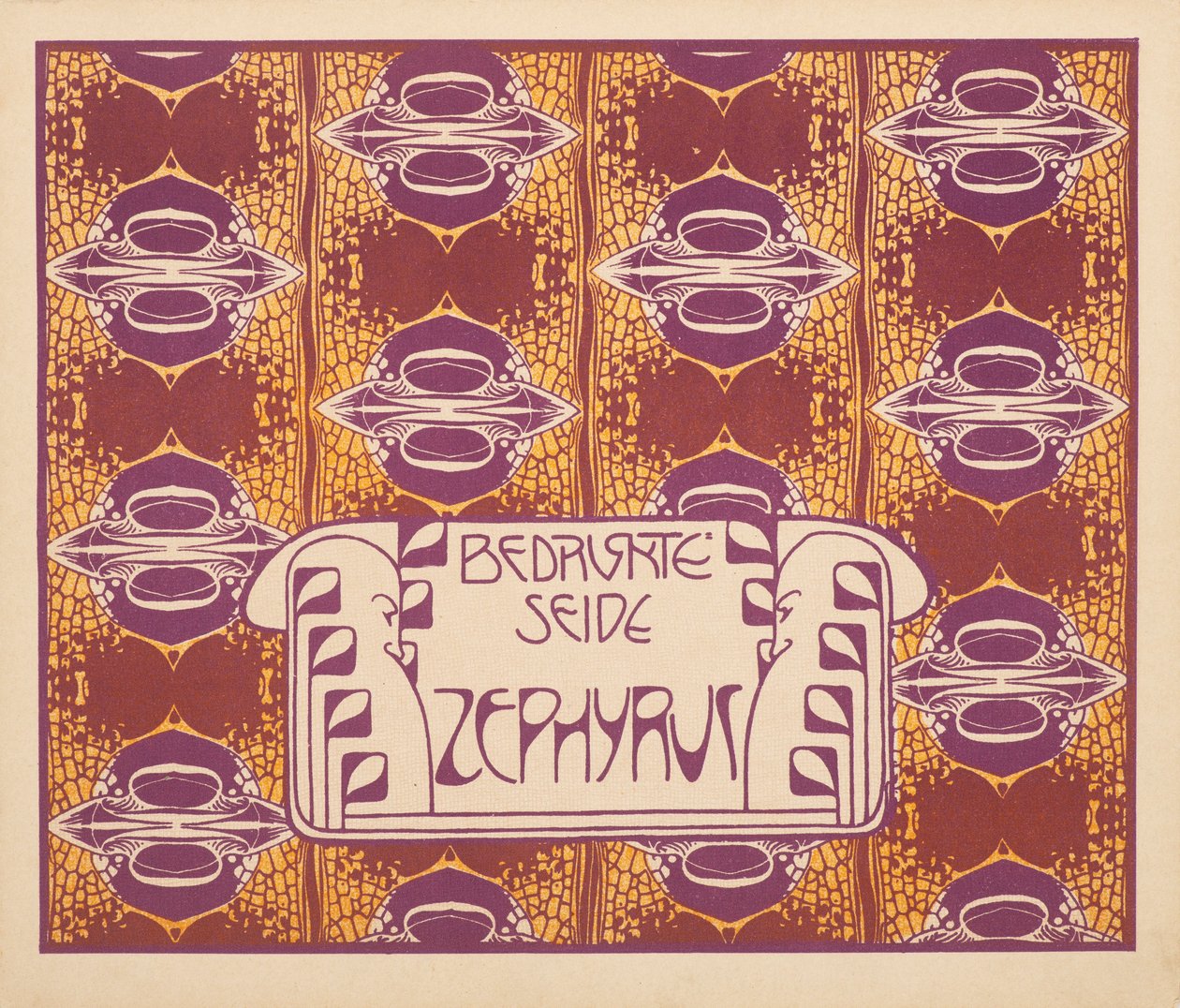 Bedruckter Seidenzephyr, 1901 von Koloman Moser