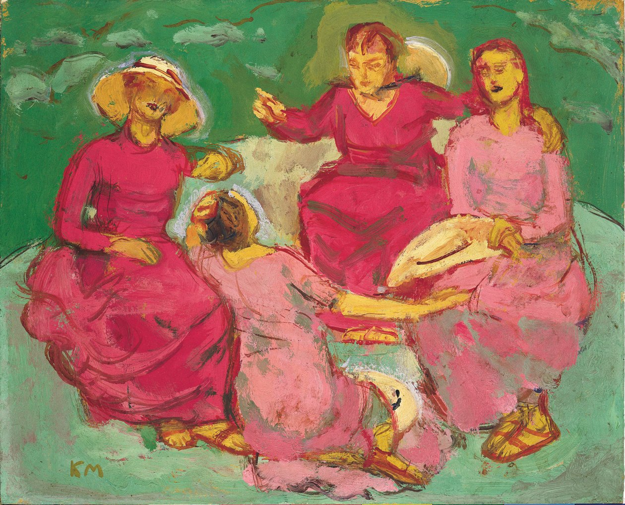Quartett im Freien von Koloman Moser