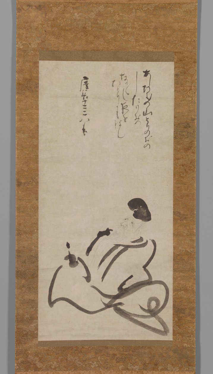 Der Dichter Hitomaro von Konoe Nobutada