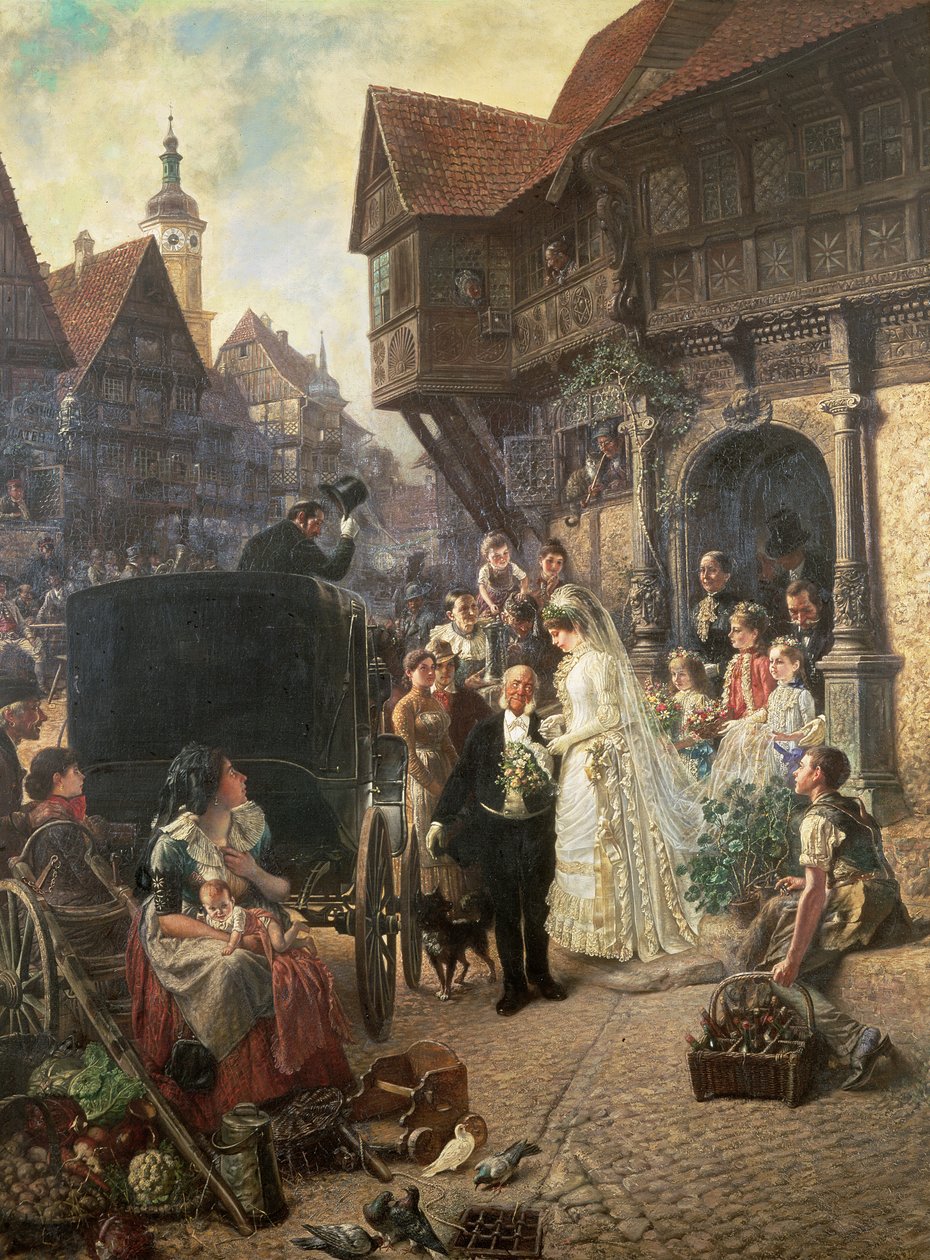 Die Braut, 19. Jahrhundert von Konrad Beckmann