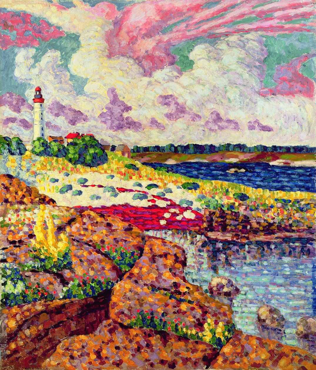 Der Leuchtturm von Vilsandi, ca. 1913-14 von Konrad Magi