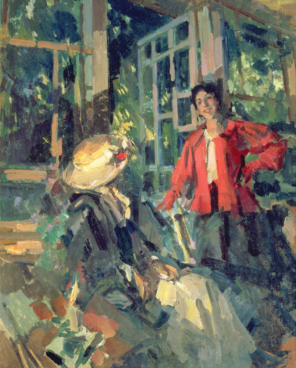 Am Fenster, 1919 von Konstantin Alekseevich Korovin