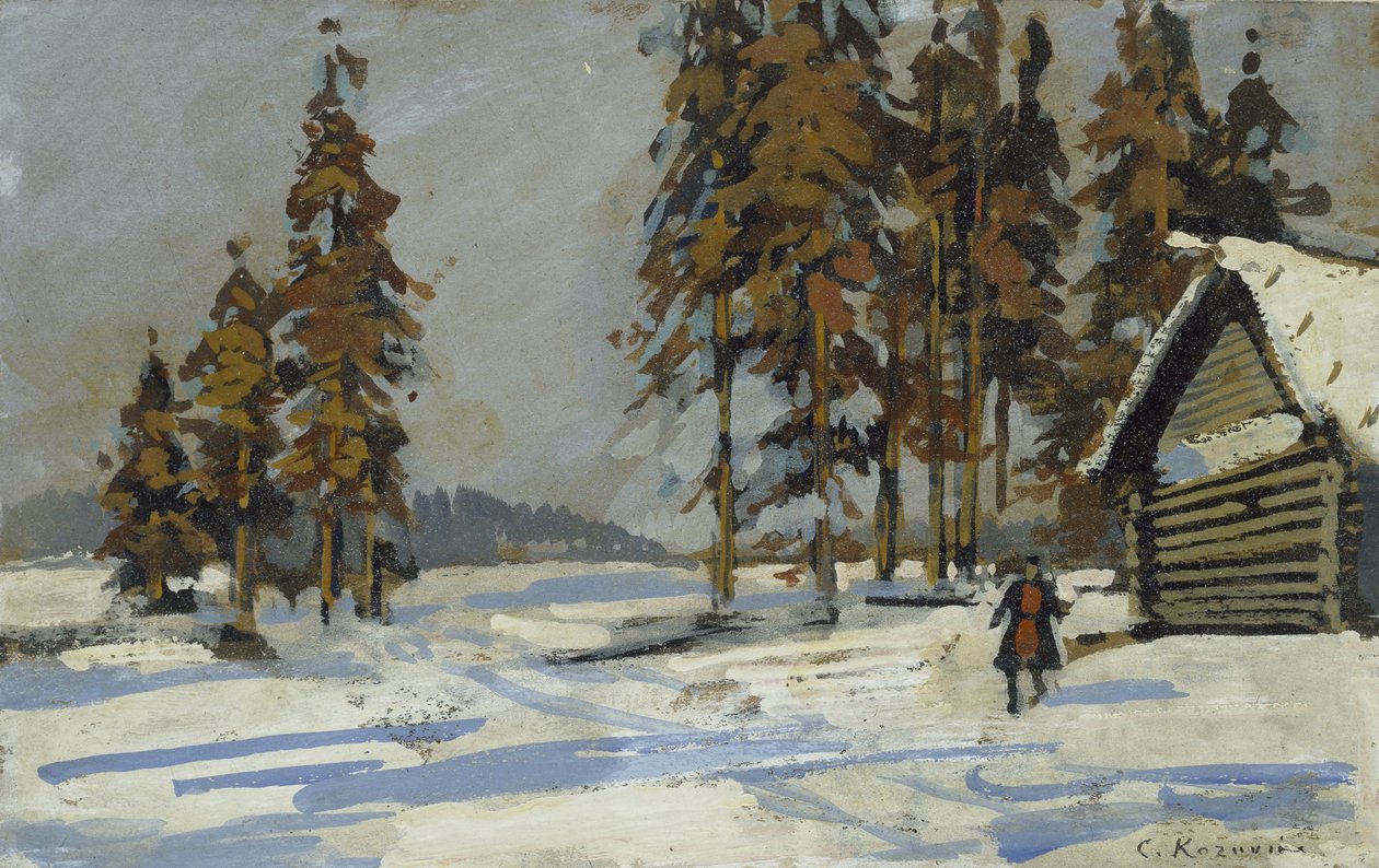 Winterlandschaft von Konstantin Alekseevich Korovin