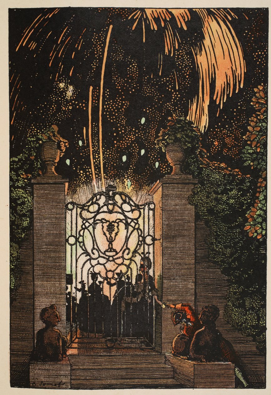 Feuerwerk, 1918 von Konstantin Andreevic Somov