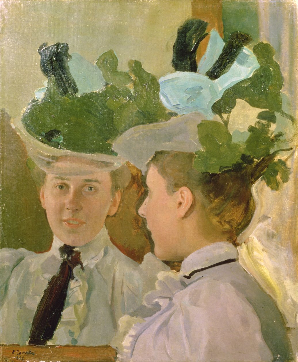 Dame am Spiegel, 1898 von Konstantin Andreevic Somov