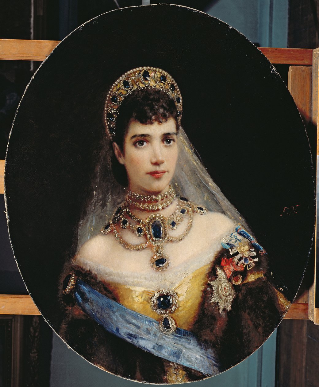 Porträt der Kaiserin Maria Fjodorowna (1847-1928) Dagmar von Dänemark von Konstantin Egorovich Makovsky