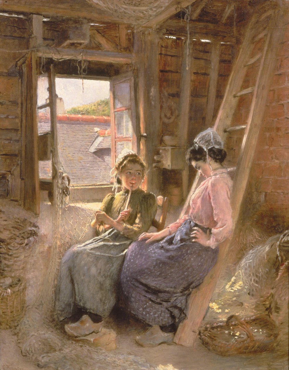 Zwei bretonische Frauen, 1904 von Konstantin Egorovich Makovsky