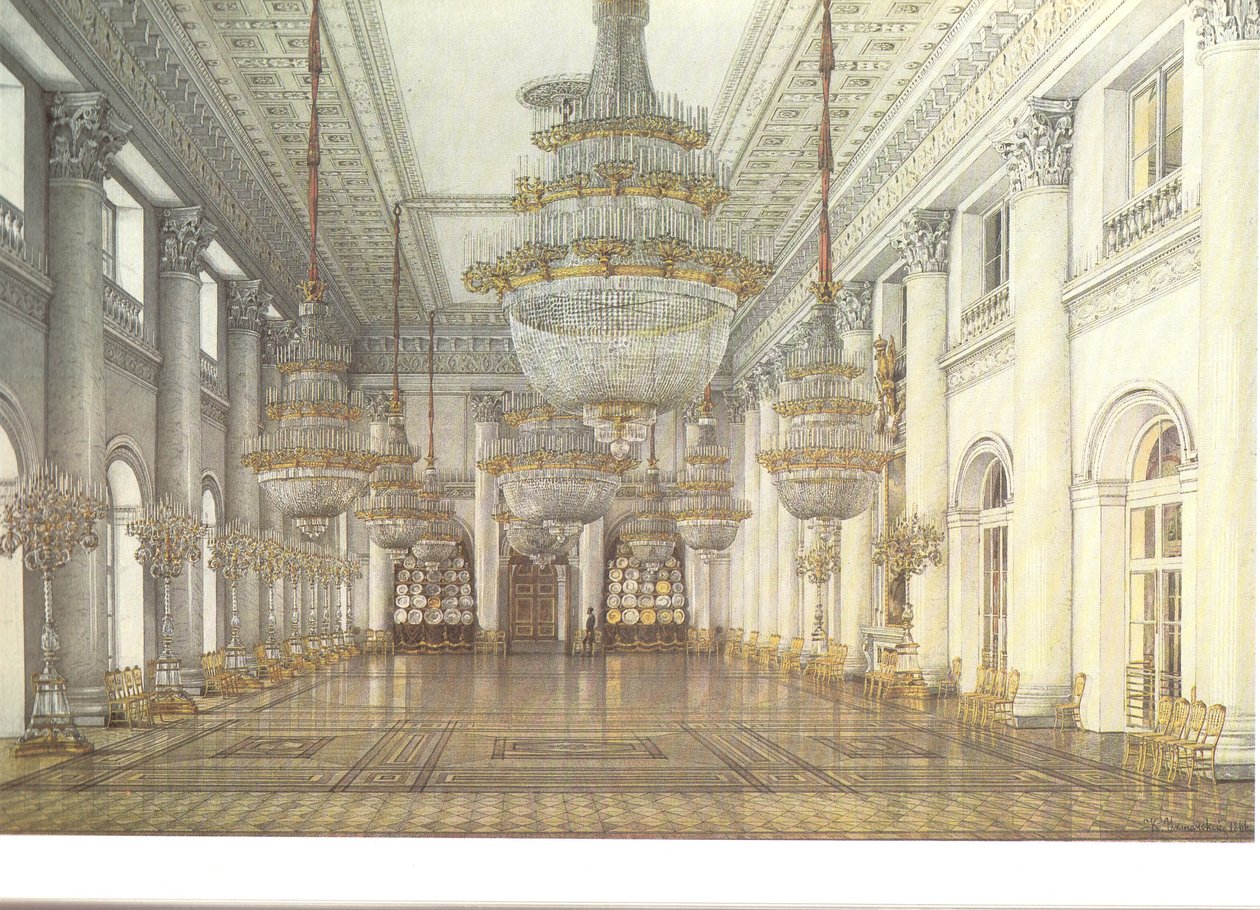 Innenräume des Winterpalastes. Nikolaussaal von Konstantin Andreyevich Ukhtomsky