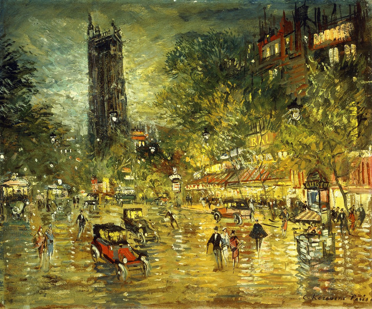 Pariser Straßenszene von Konstantin Alekseevich Korovin