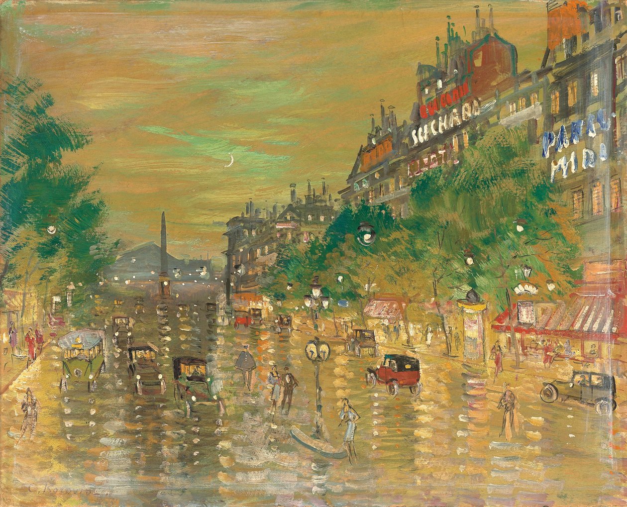 Rue Royale, Paris von Konstantin Alekseevich Korovin