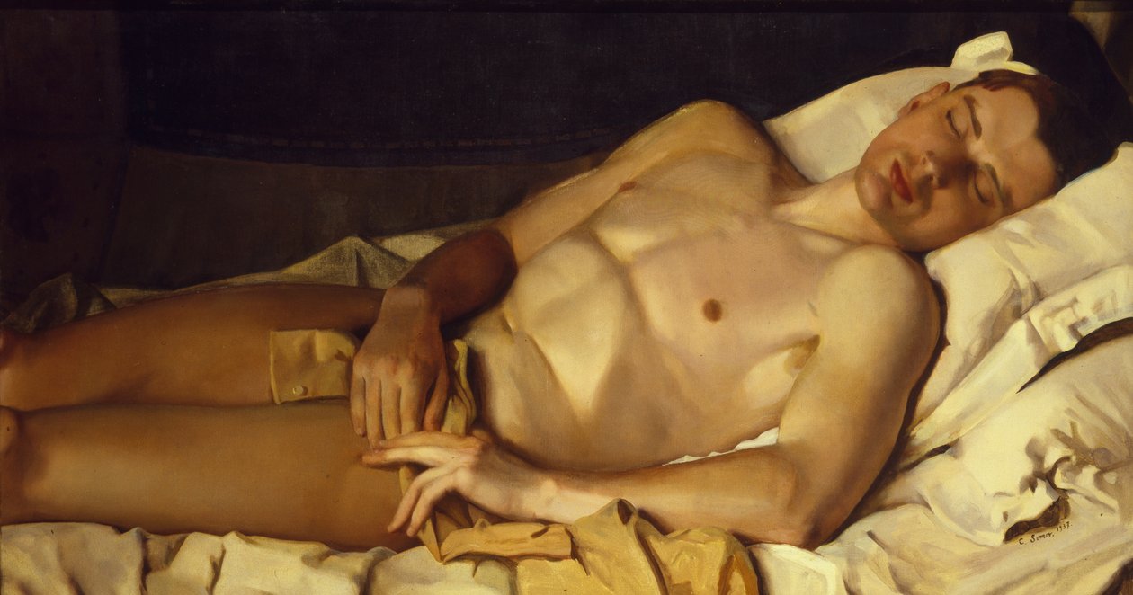 Nackter Junge Boris Snezhkovsky, 1937 von Konstantin Andreevic Somov