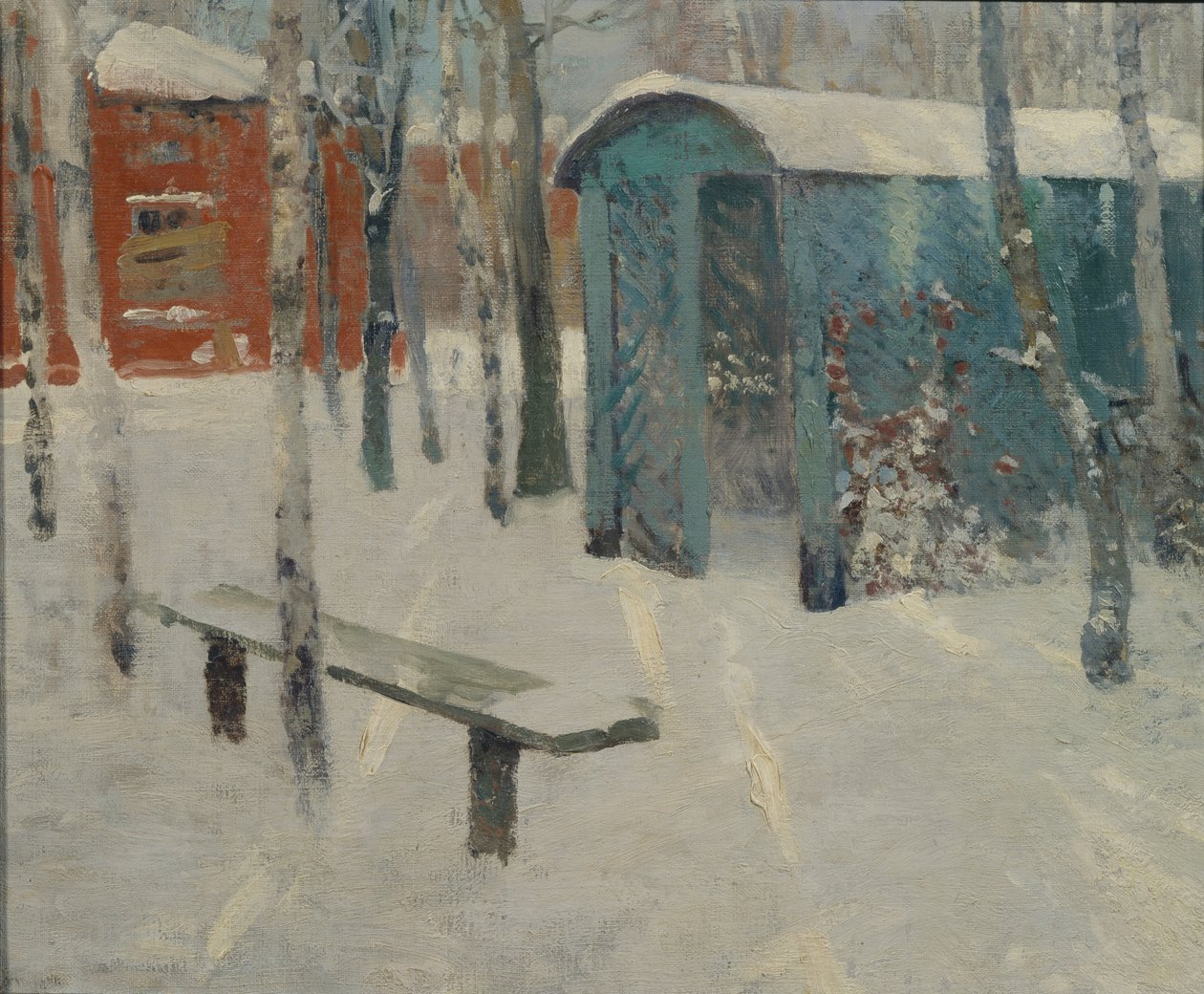 Früher Schnee von Konstantin Konstantinovich Pervukhin