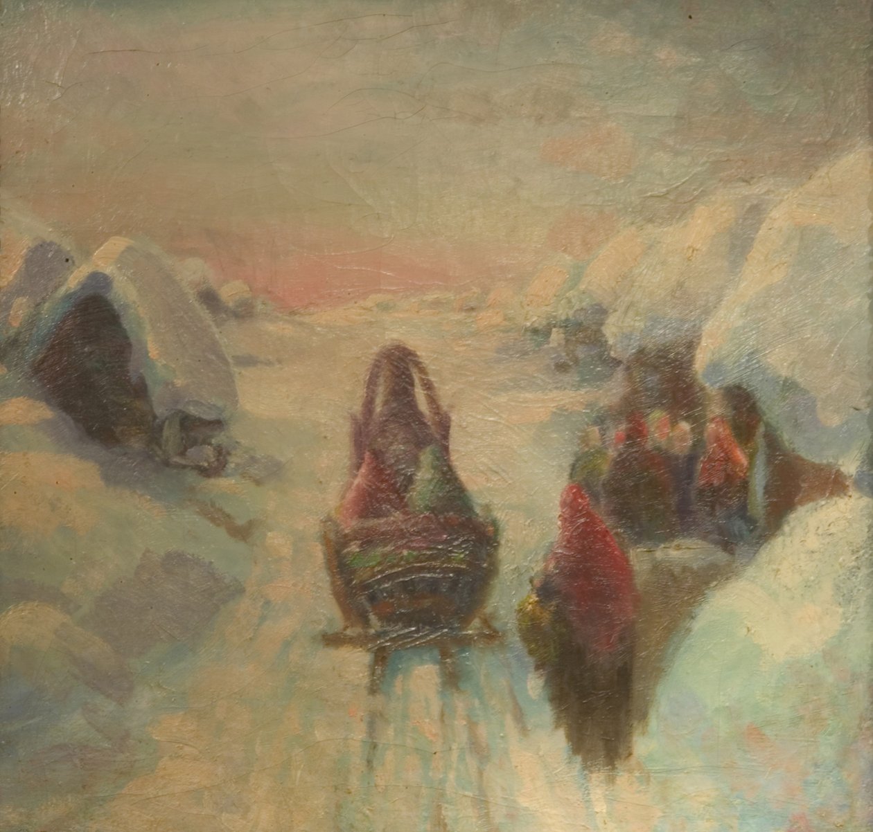Winter. Schlittenfahrt von Konstantin Konstantinovich Pervukhin