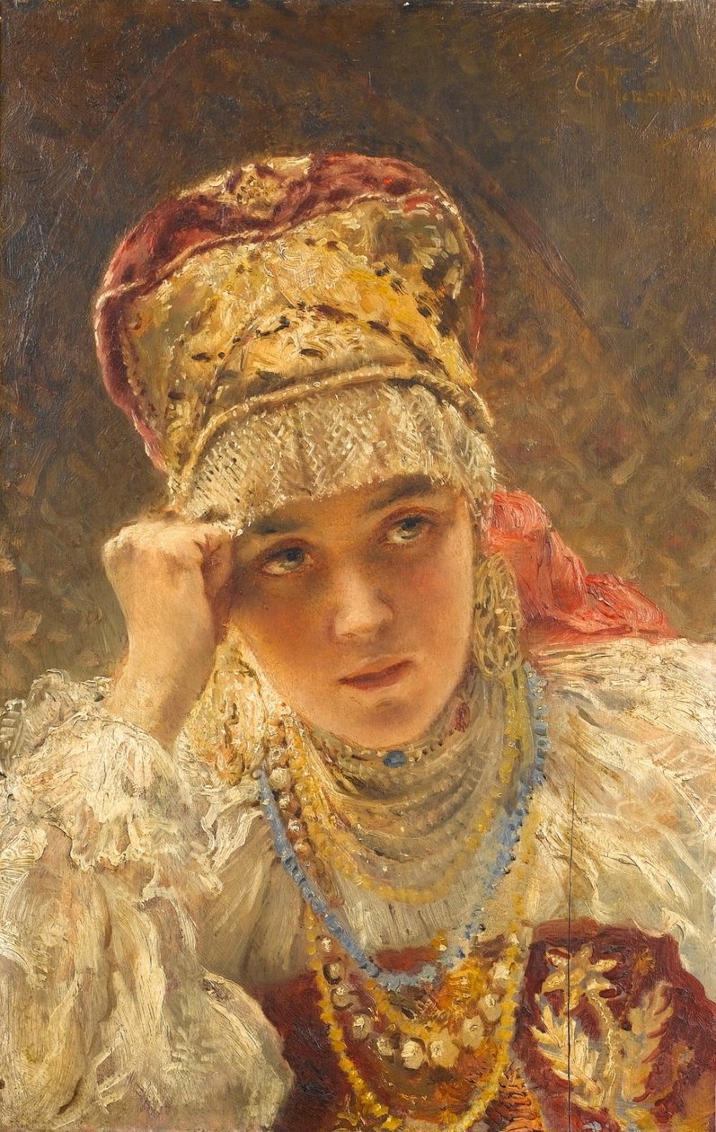 Eine junge Bojarin von Konstantin Makovsky