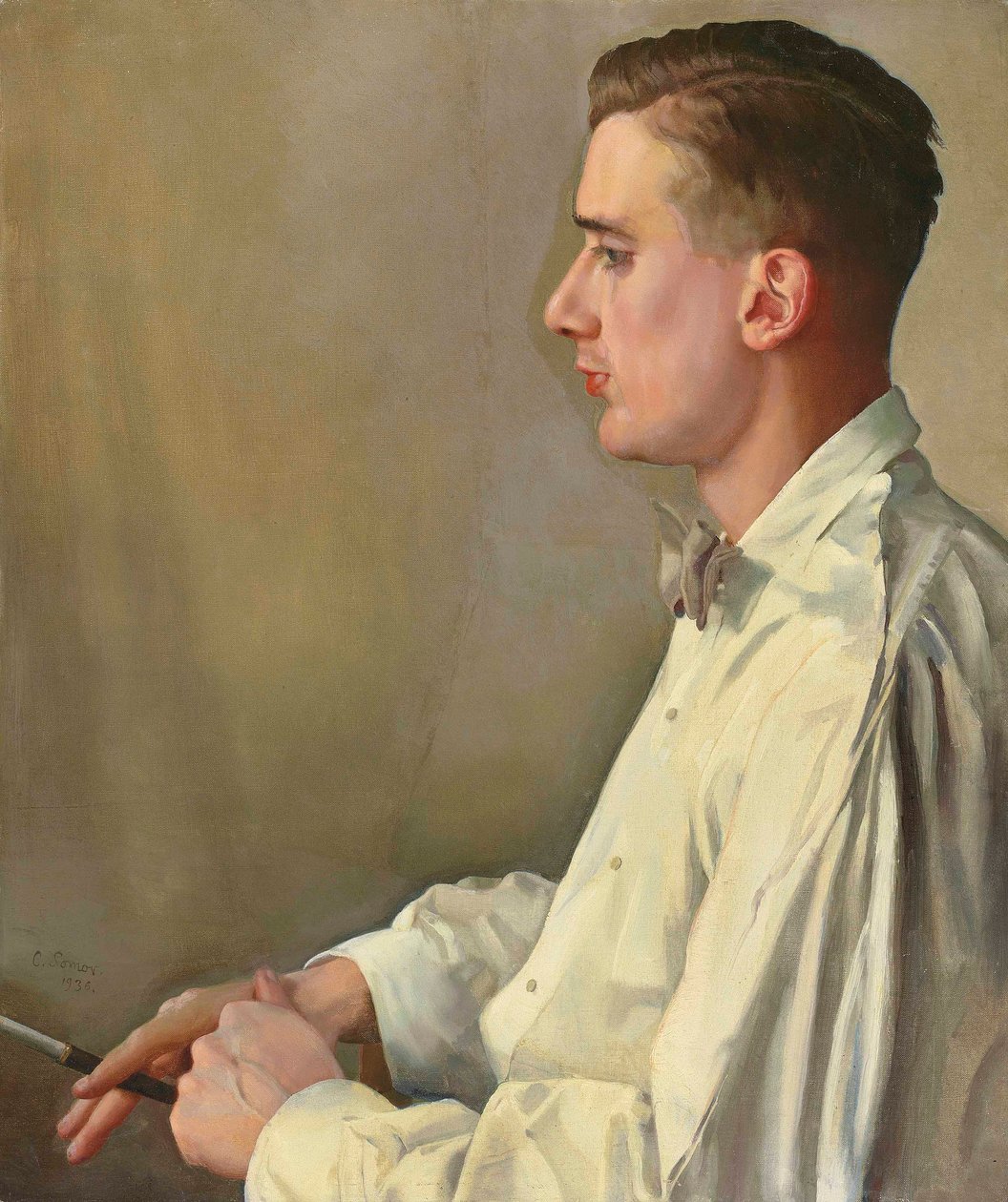 Porträt von B. Snezhkovsky von Konstantin Somov