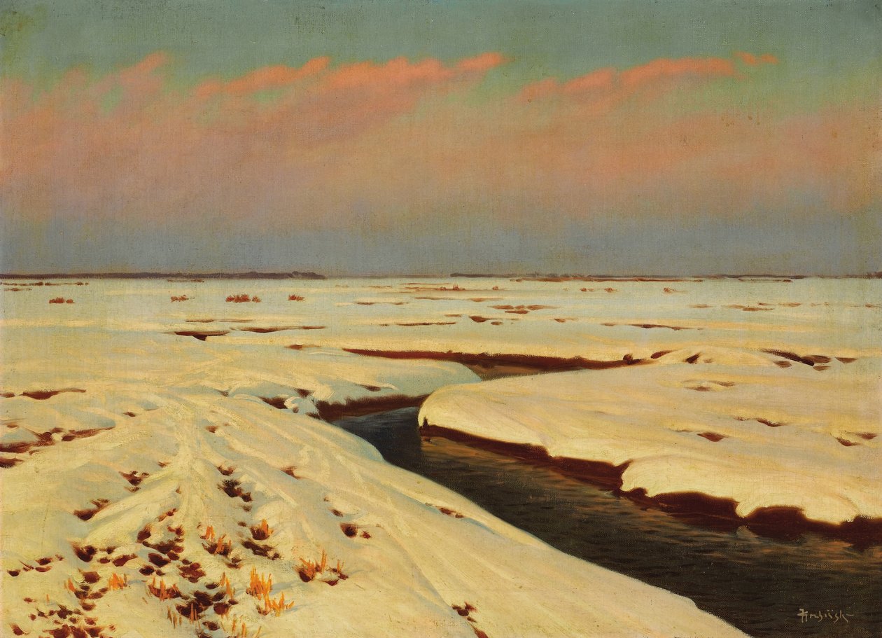 Winterlandschaft von Konstantin Yakovlevich Kryzhitsky