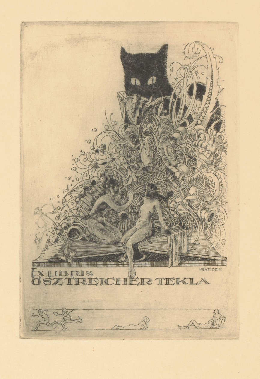 Ex Libris von Tekla Ösztreicher von Kornél Révész