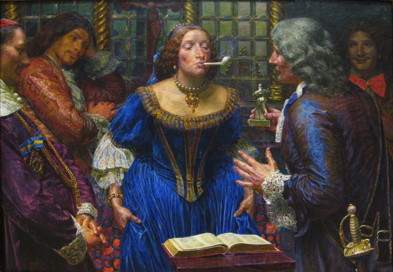 Königin Christina im Palazzo Corsini von Kristian Zahrtmann