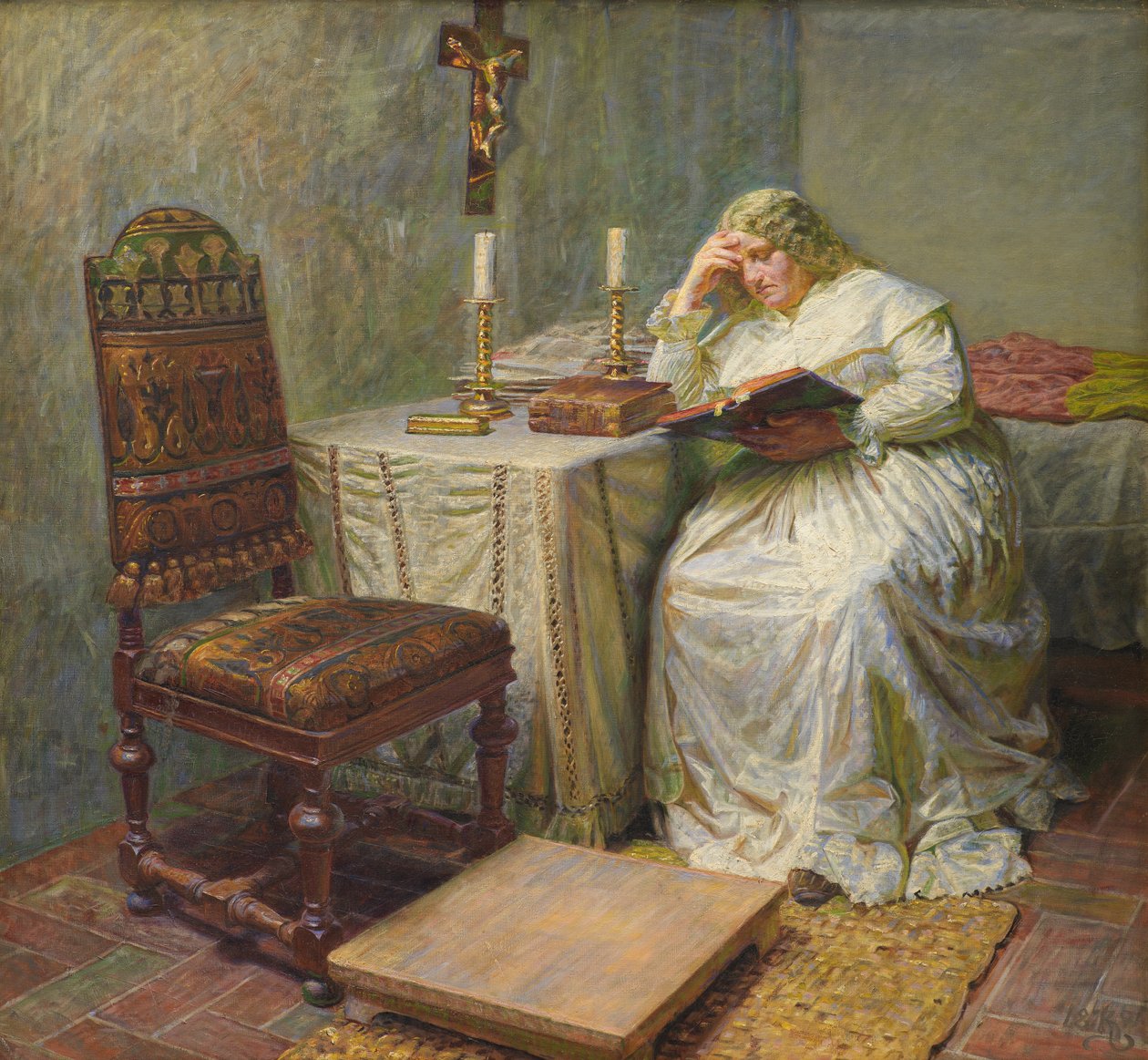Leonora Christina im Blåtårn von Kristian Zahrtmann