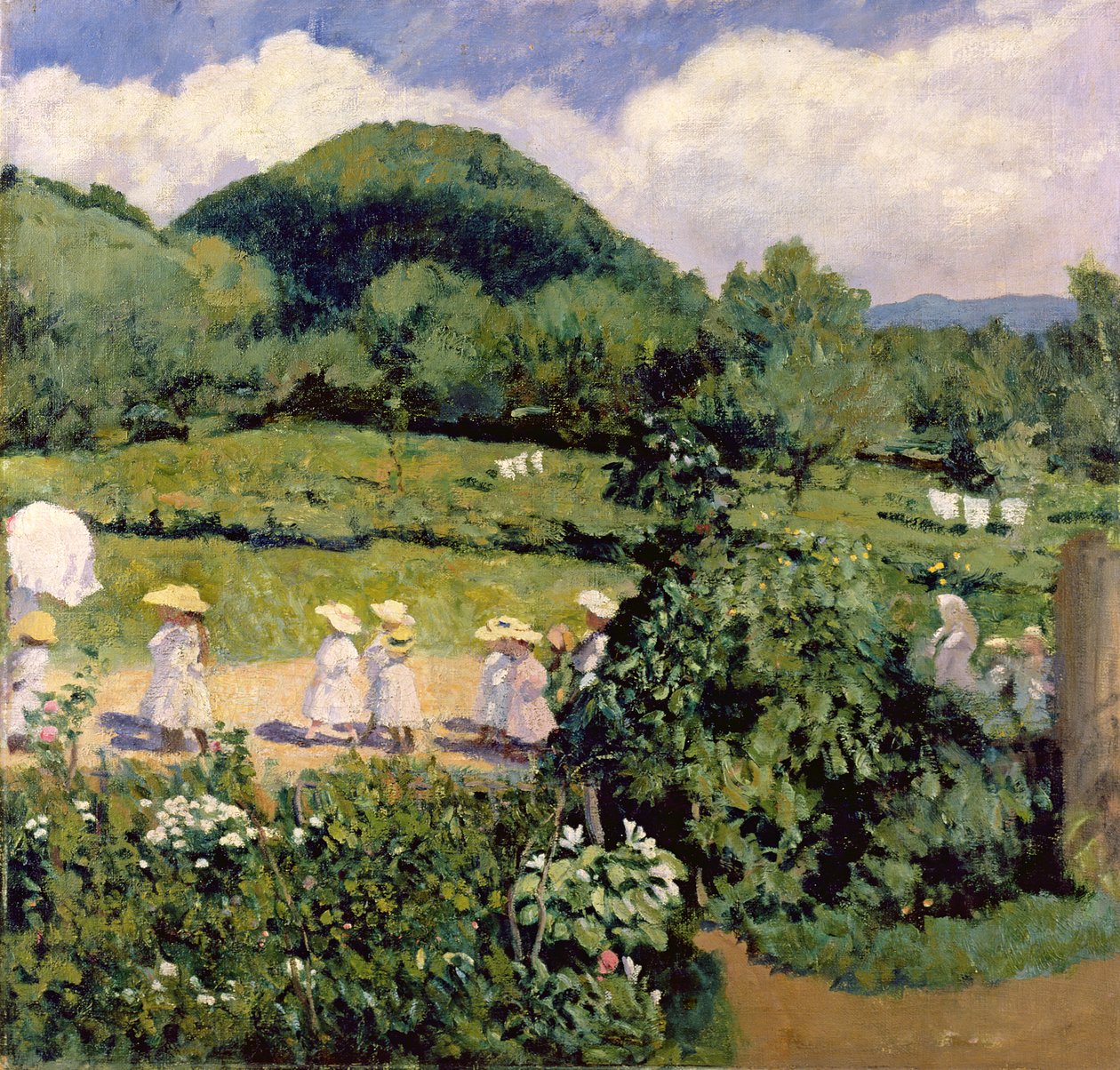 Picknick im Mai, Sommertag, 1906 von Károly Ferenczy