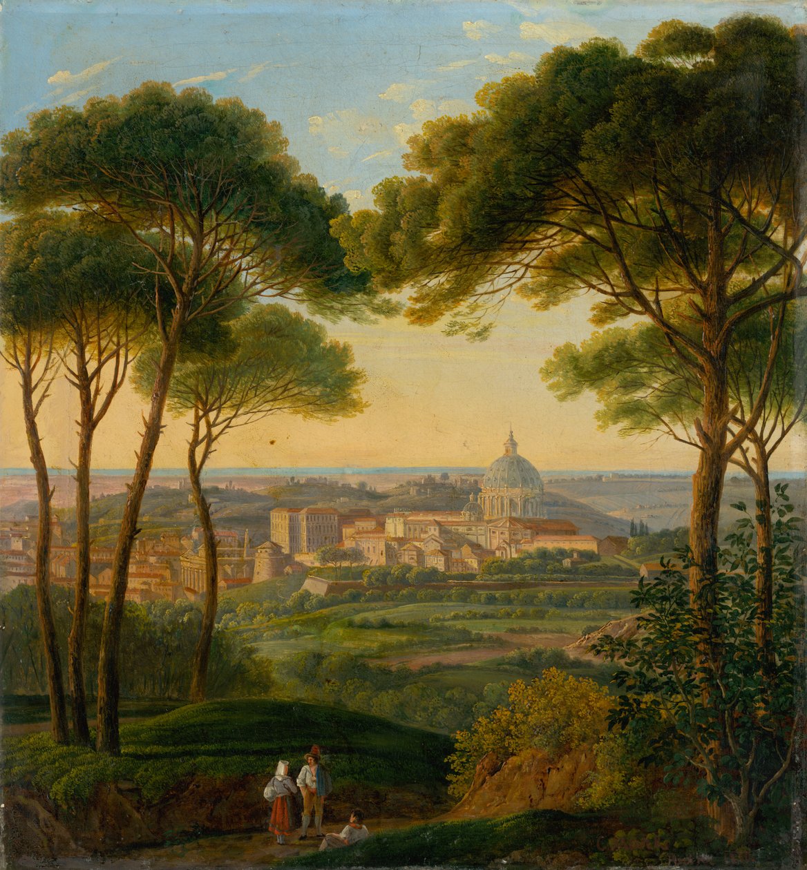 Ansicht einer italienischen Stadt von Károly Markó the Younger