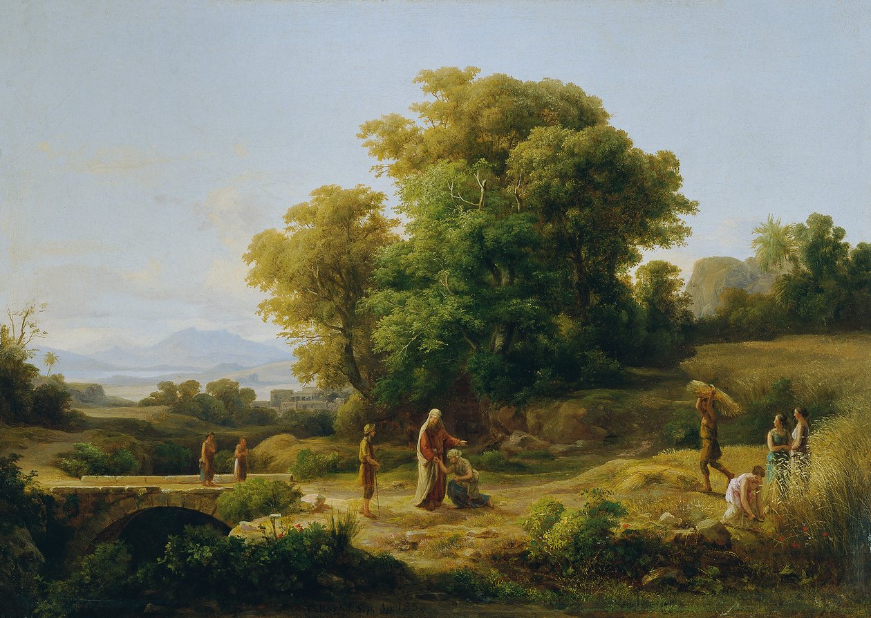 Ideale Landschaft mit Boas und Ruth von Károly Markó d. Ä.