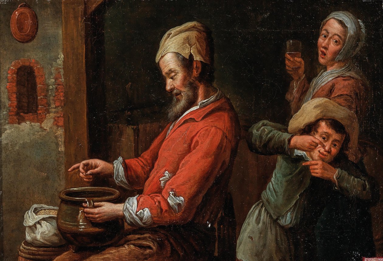 Der Nissenpicker, Ende des 17. Jahrhunderts von Krzysztof Lubieniecki