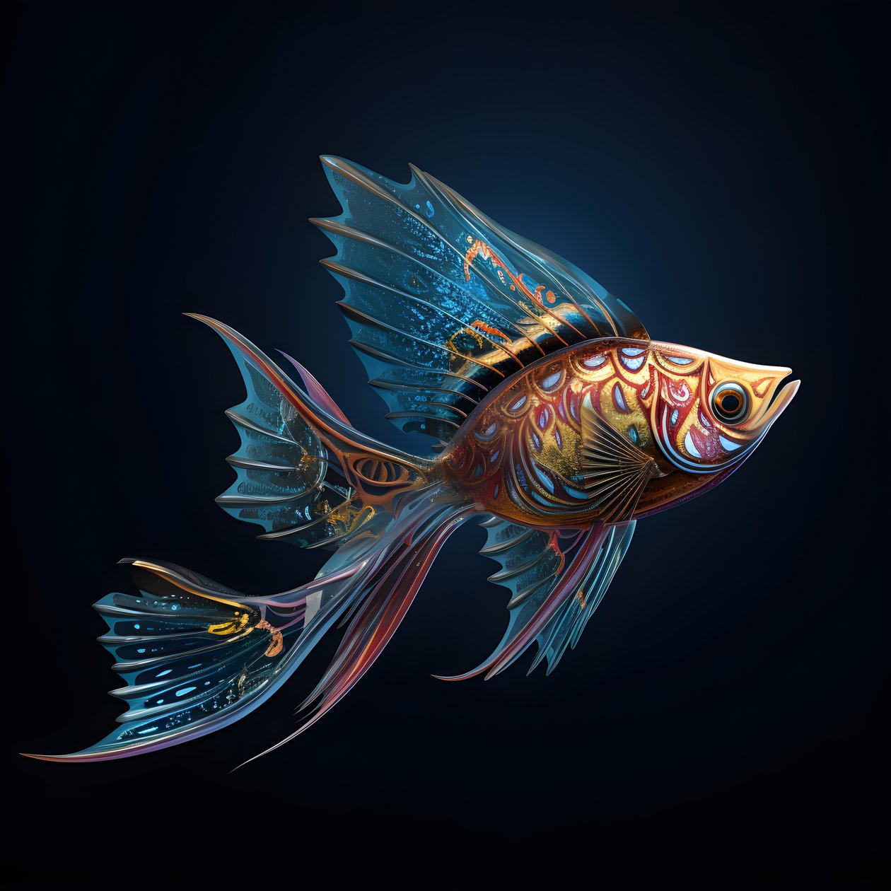 ein fliegender Fisch 1 von Kurt Heppke