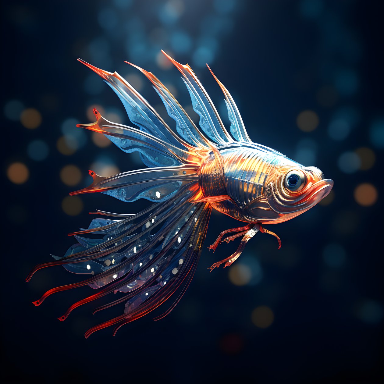 ein fliegender Fisch 2 von Kurt Heppke