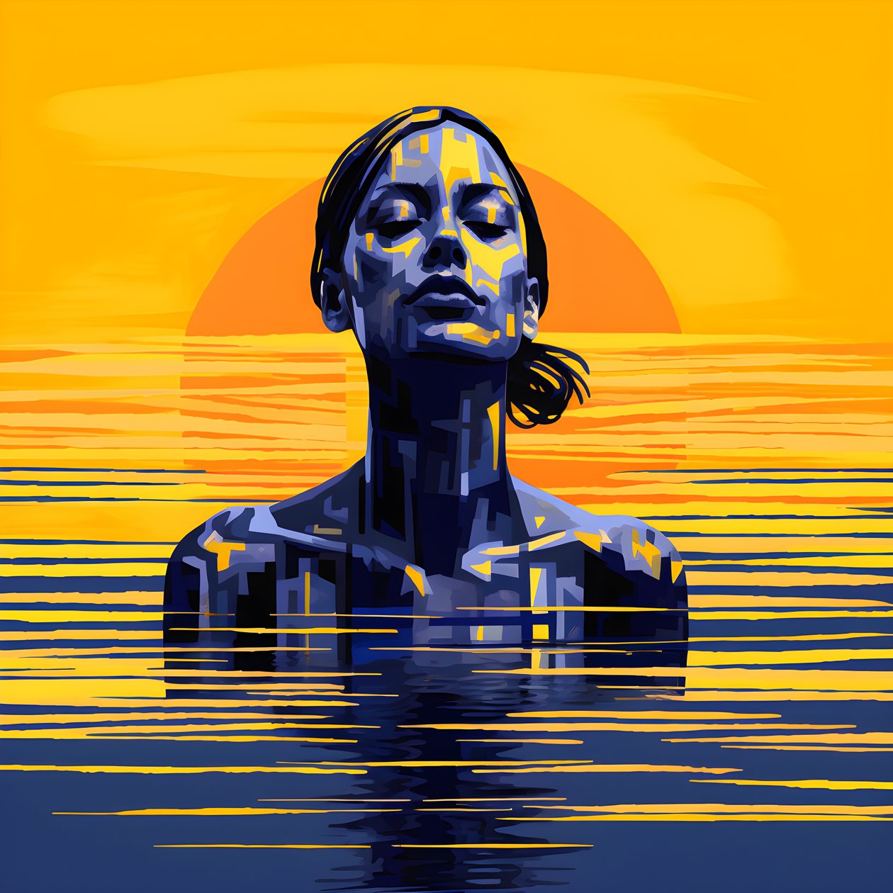 Enttäuschung in der Sonne, Wasserfrau von Kurt Heppke
