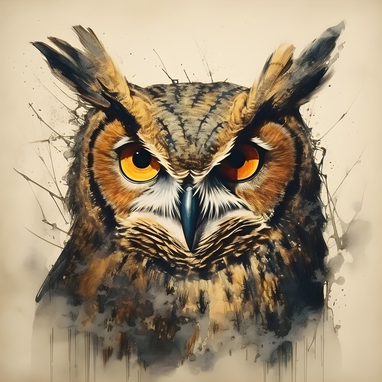 Eule 2 von Kurt Heppke