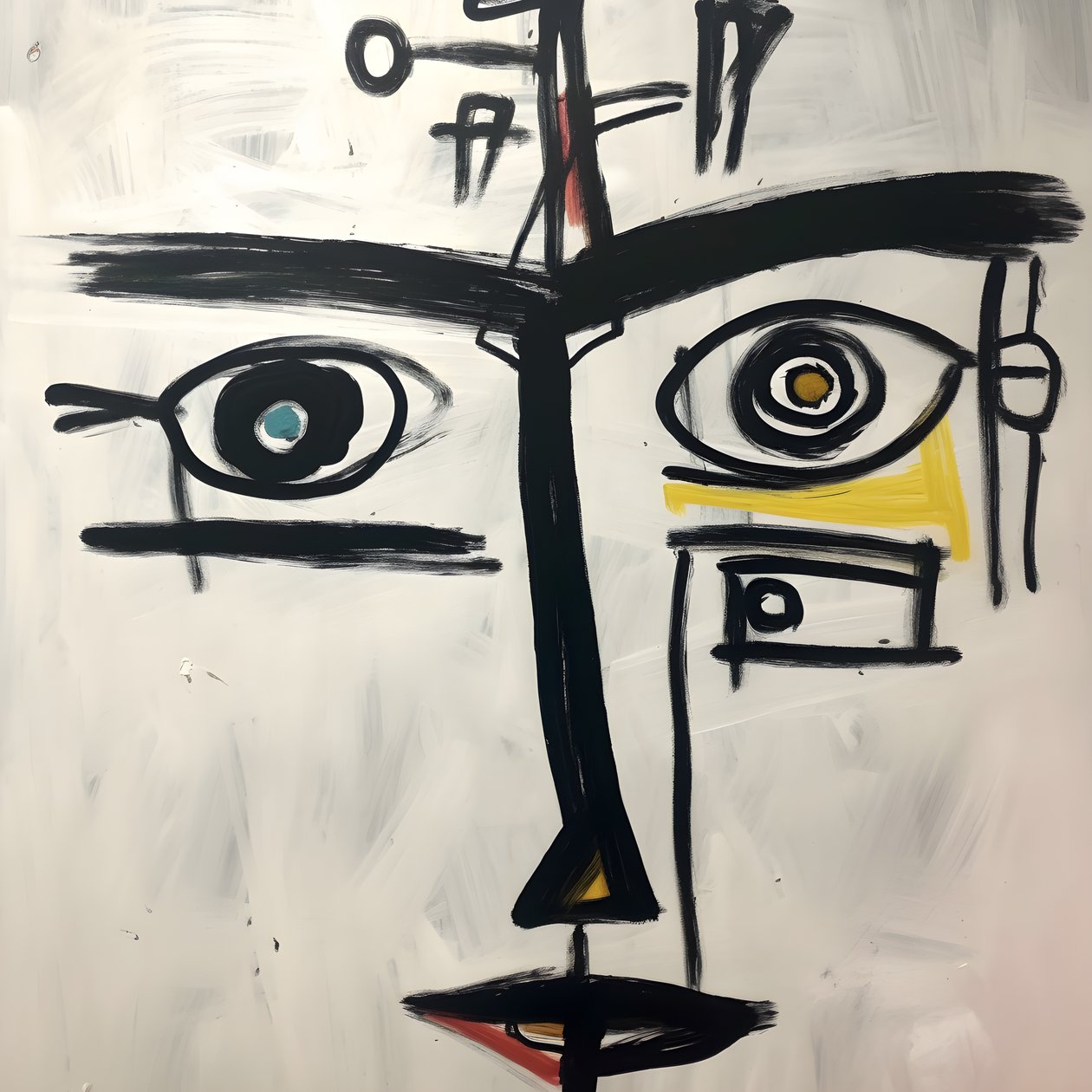 Gesicht mit 3 Augen 1 von Kurt Heppke