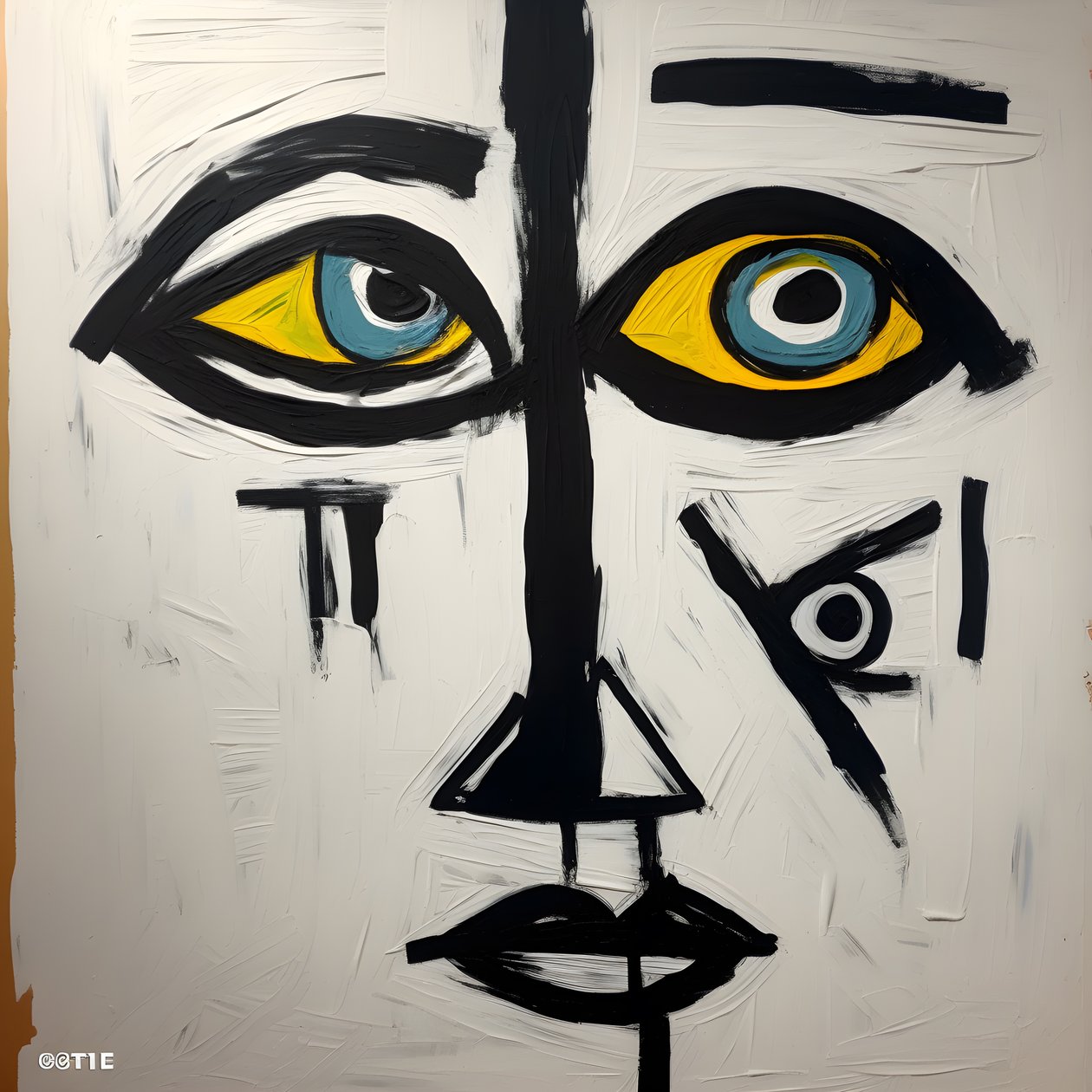 Gesicht mit 3 Augen 2 von Kurt Heppke